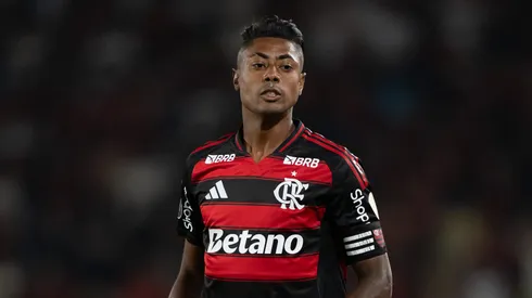 Bruno Henrique jogador do Flamengo durante partida contra o Estudiantes no estadio Maracana pelo campeonato Copa Libertadores 2025. Foto: Jorge Rodrigues/AGIF