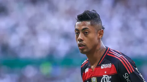 Bruno Henrique jogador do Flamengo durante partida contra o Palmeiras no estadio Arena Allianz Parque pelo campeonato Brasileiro A 2025.