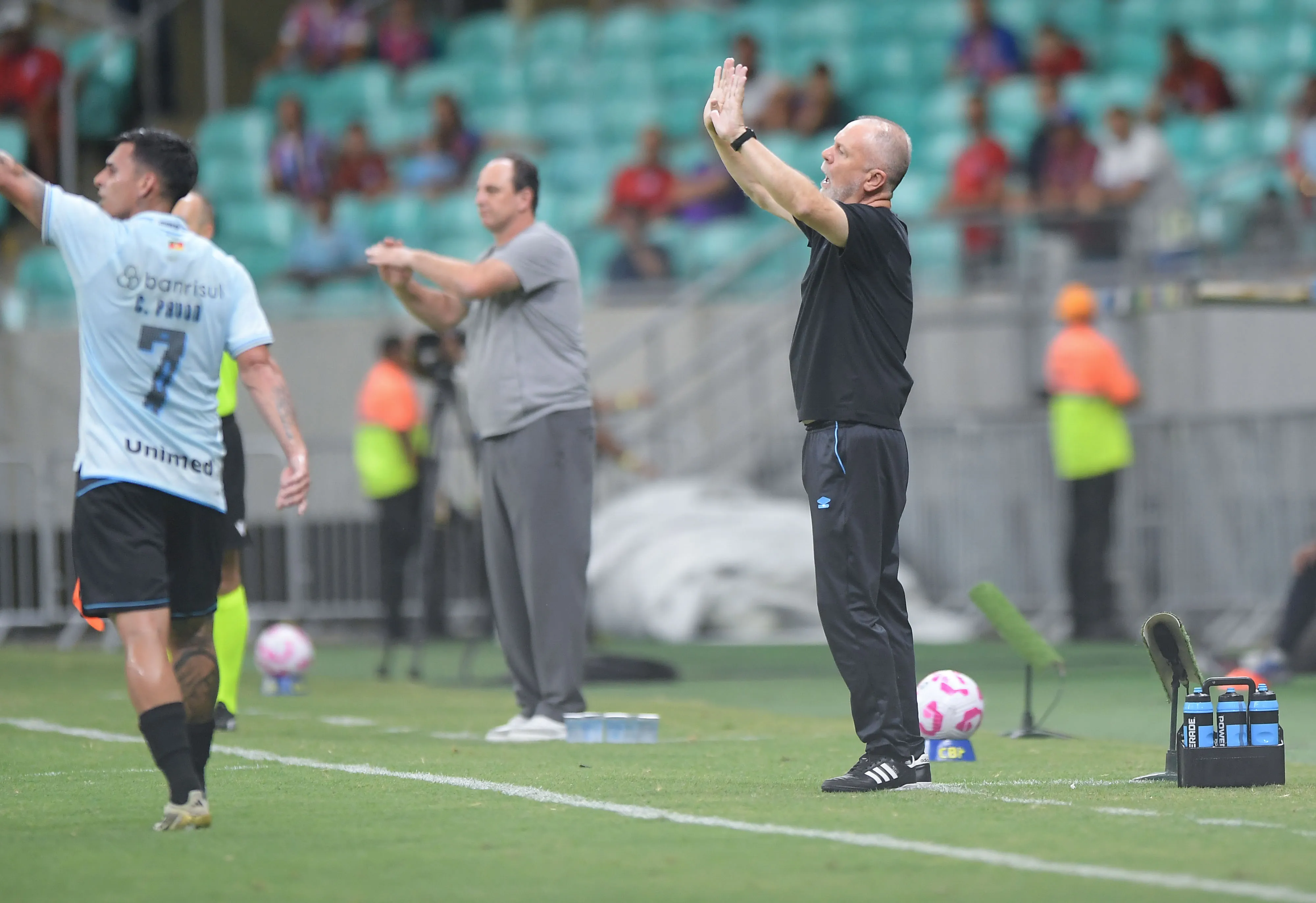 Mano Menezes técnico do Grêmio durante partida contra o Bahia – Foto: Jhony Pinho/AGIF