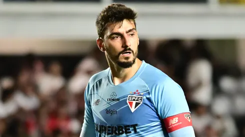 Rafael durante confronto contra o Flamengo no Campeonato Brasileiro de 2025.