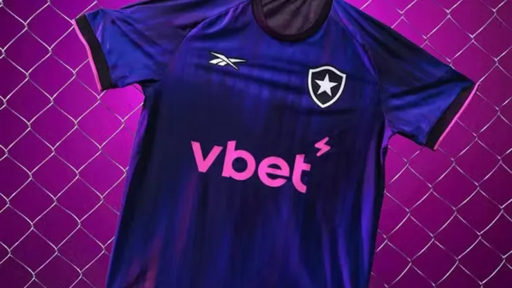 Nova camisa do Botafogo. Foto reprodução