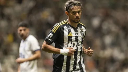 jogador do Atletico-MG durante partida contra o Bahia no estadio Arena MRV pelo campeonato Brasileiro A 2025. Foto: Fernando Moreno/AGIF