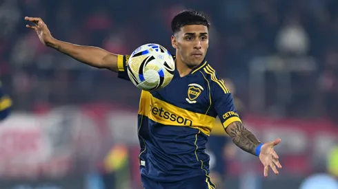 Milton Delgado em campo pelo Boca Juniors. (Photo by Rodrigo Valle/Getty Images)