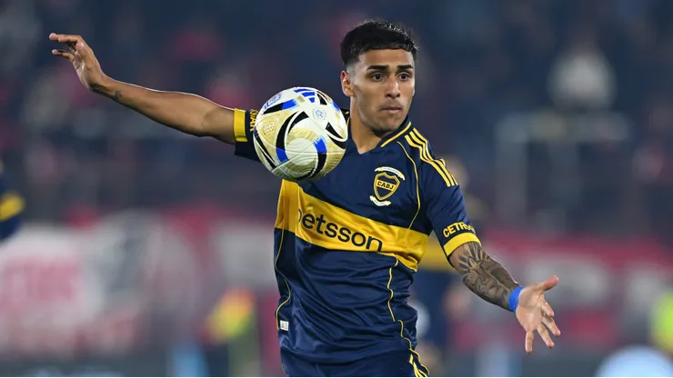 Milton Delgado em campo pelo Boca Juniors. (Photo by Rodrigo Valle/Getty Images)