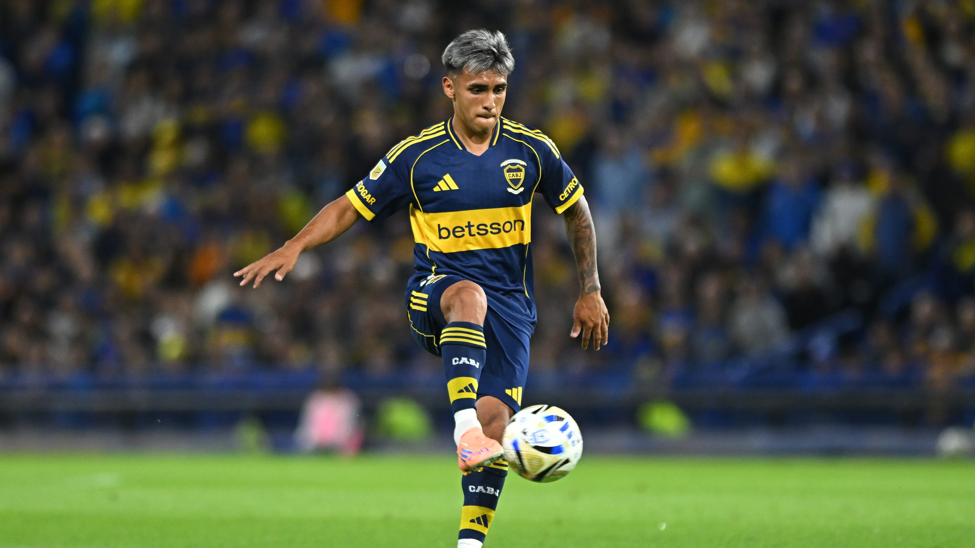 Milton Delgado em campo pelo Boca Juniors.  (Photo by Rodrigo Valle/Getty Images)