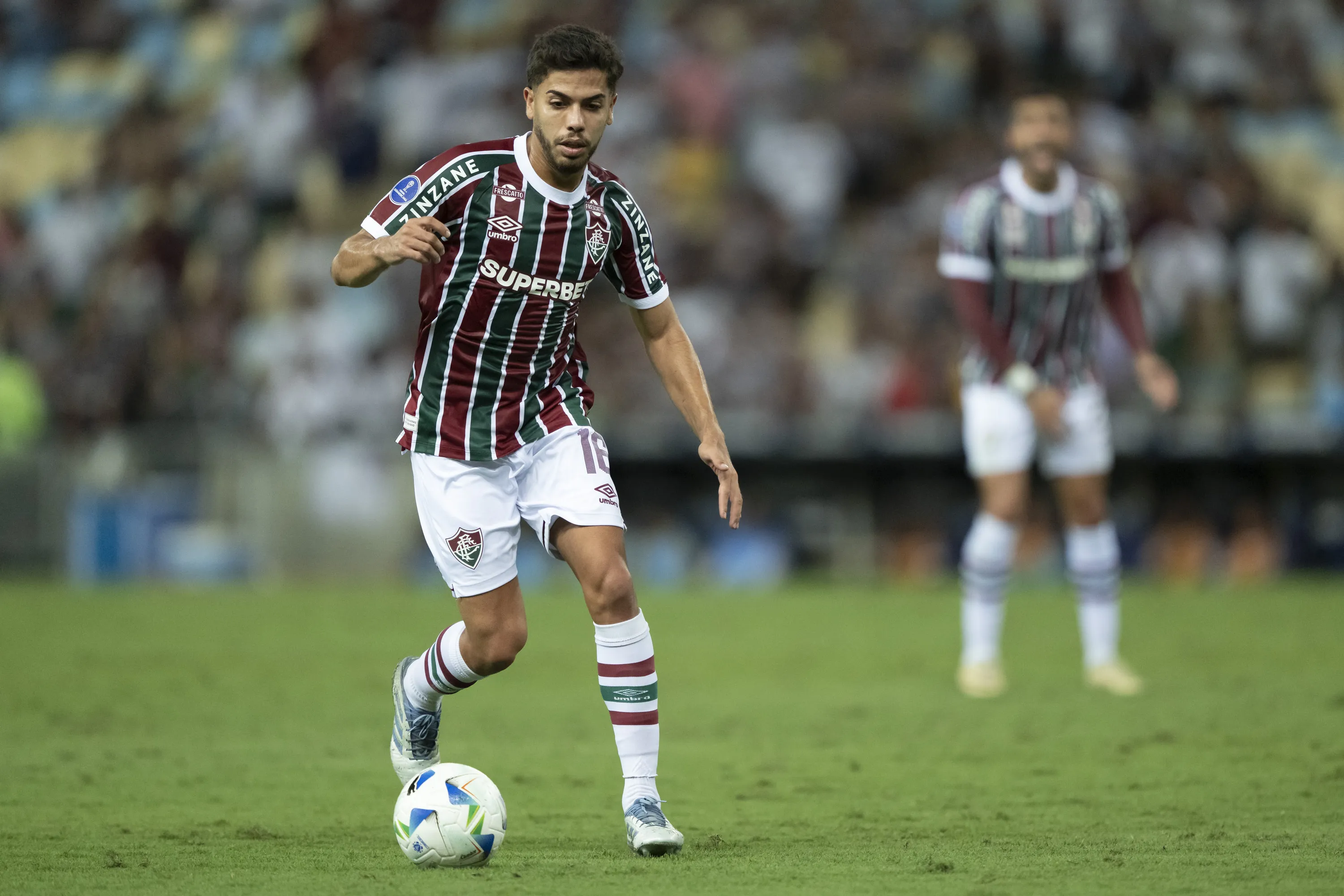 Nonato jogador do Fluminense durante partida contra o Union Espanola no estadio Maracana pelo campeonato Copa Sul-americana 2025. Foto: Jorge Rodrigues/AGIF