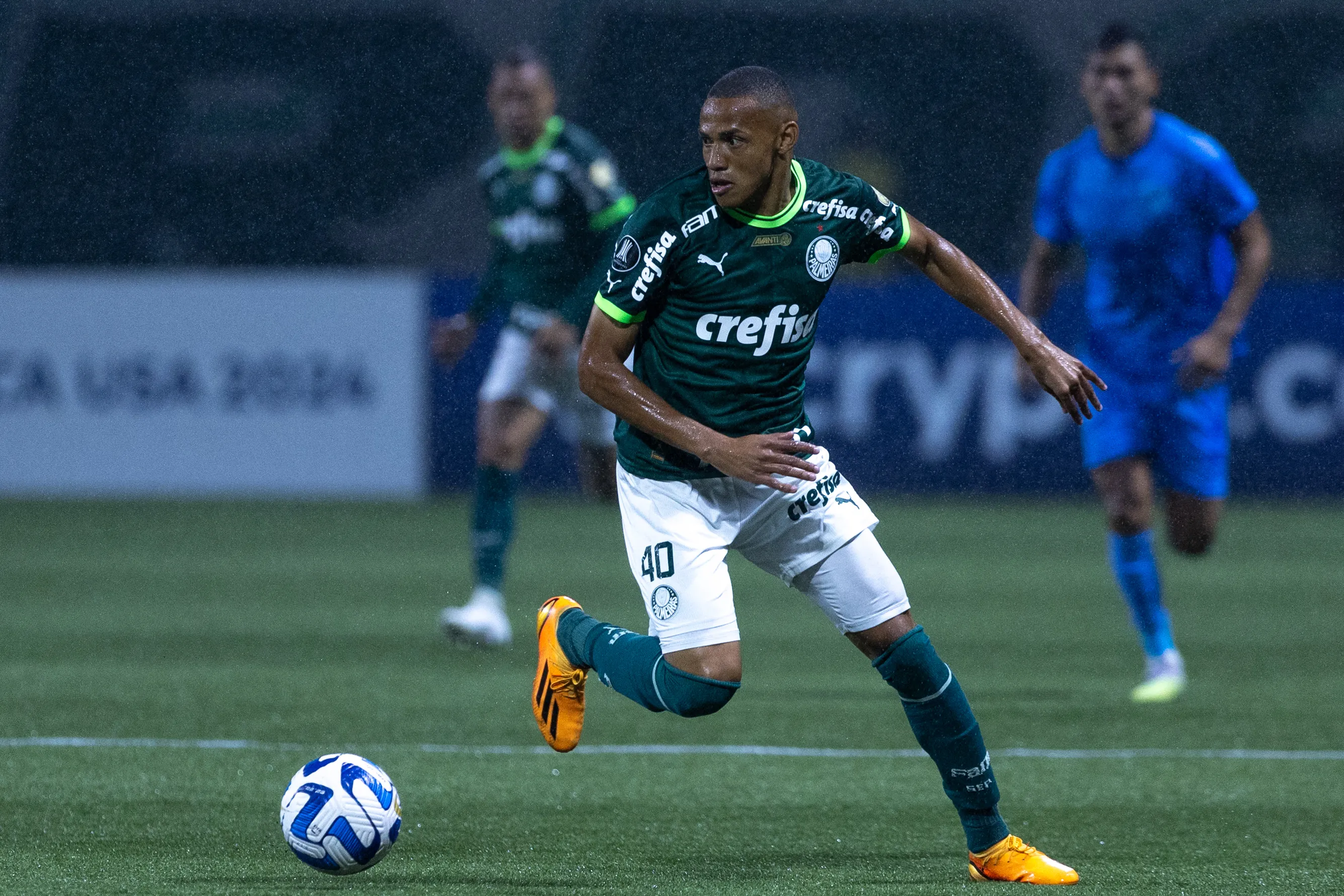SP – SAO PAULO – 29/06/2023 – LIBERTADORES 2023, PALMEIRAS X BOLIVAR – Jhon John jogador do Palmeiras durante partida contra o Bolivar no estadio Arena Allianz Parque pelo campeonato Libertadores 2023. Foto: Marcello Zambrana/AGIF