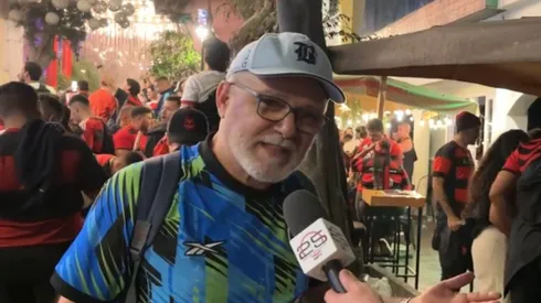 Fábio Dutra, torcedor declarado do Botafogo, foi flagrado em festa do Flamengo em Lima. Foto: Reprodução ESPN