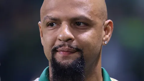 Felipe Melo ex jogador do Palmeiras antes da partida contra o Corinthians no estadio Arena Allianz Parque pelo campeonato Copa Do Brasil 2025. Foto: Marcello Zambrana/AGIF