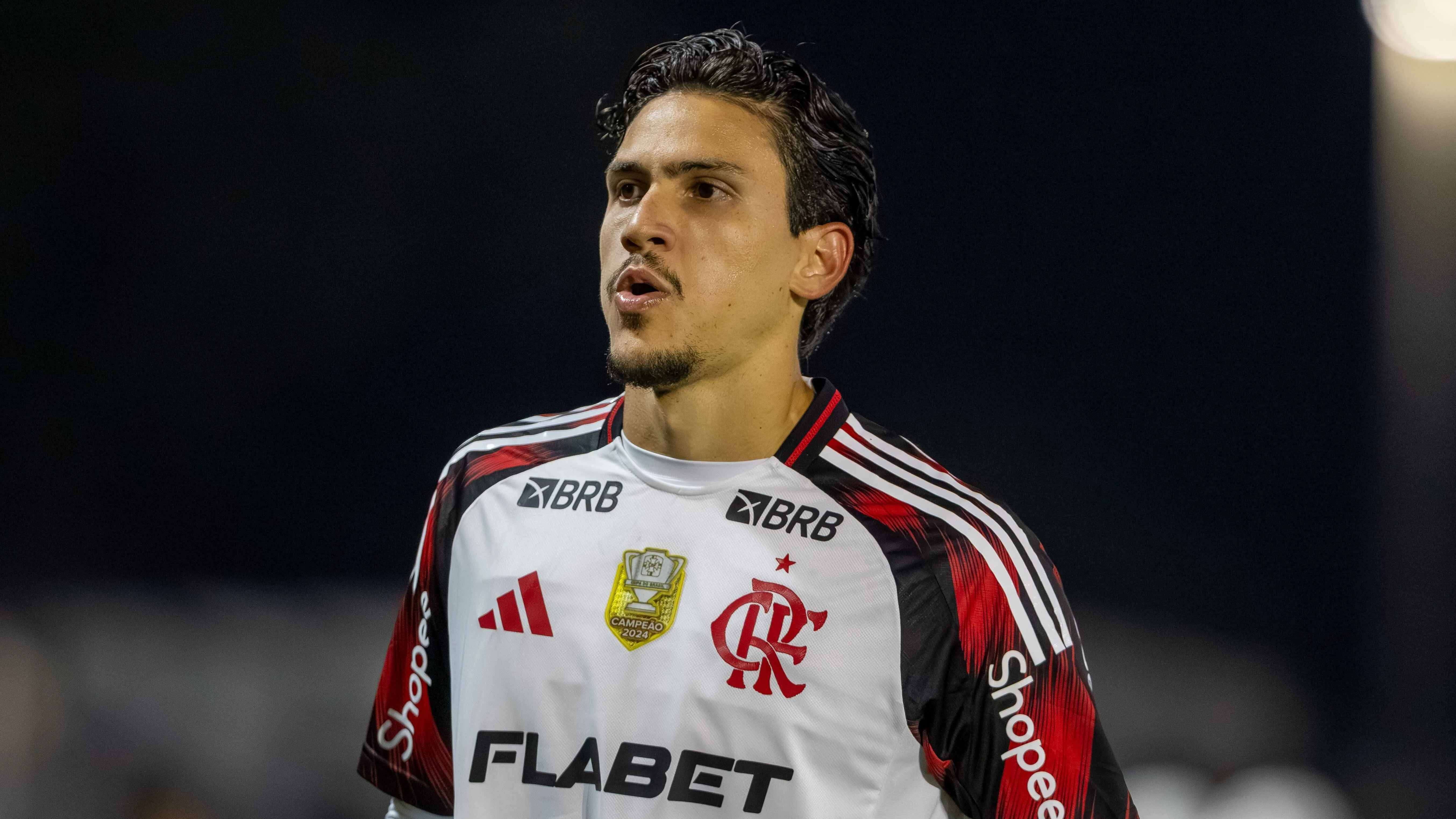 Pedro está fora da final da Copa Libertadores. Foto: Joisel Amaral/AGIF