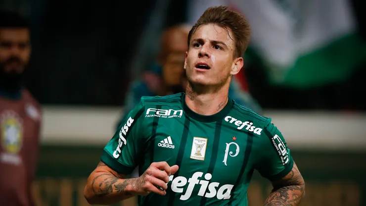 Róger Guedes em capo pelo Palmeiras. (Photo by Alexandre Schneider/Getty Images)