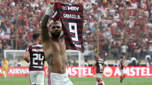Gabigol, herói do Flamengo no título da Libertadores 2019. Foto: Raul Sifuentes/Getty Images