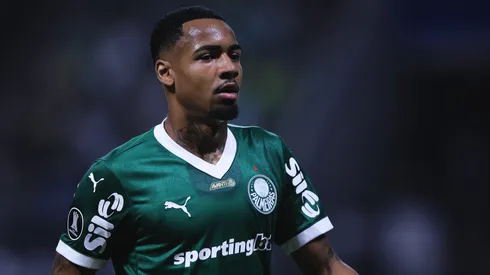 Allan em campo pelo Palmeira em jogo da Copa Libertadores 2025. Foto: Ettore Chiereguini/AGIF