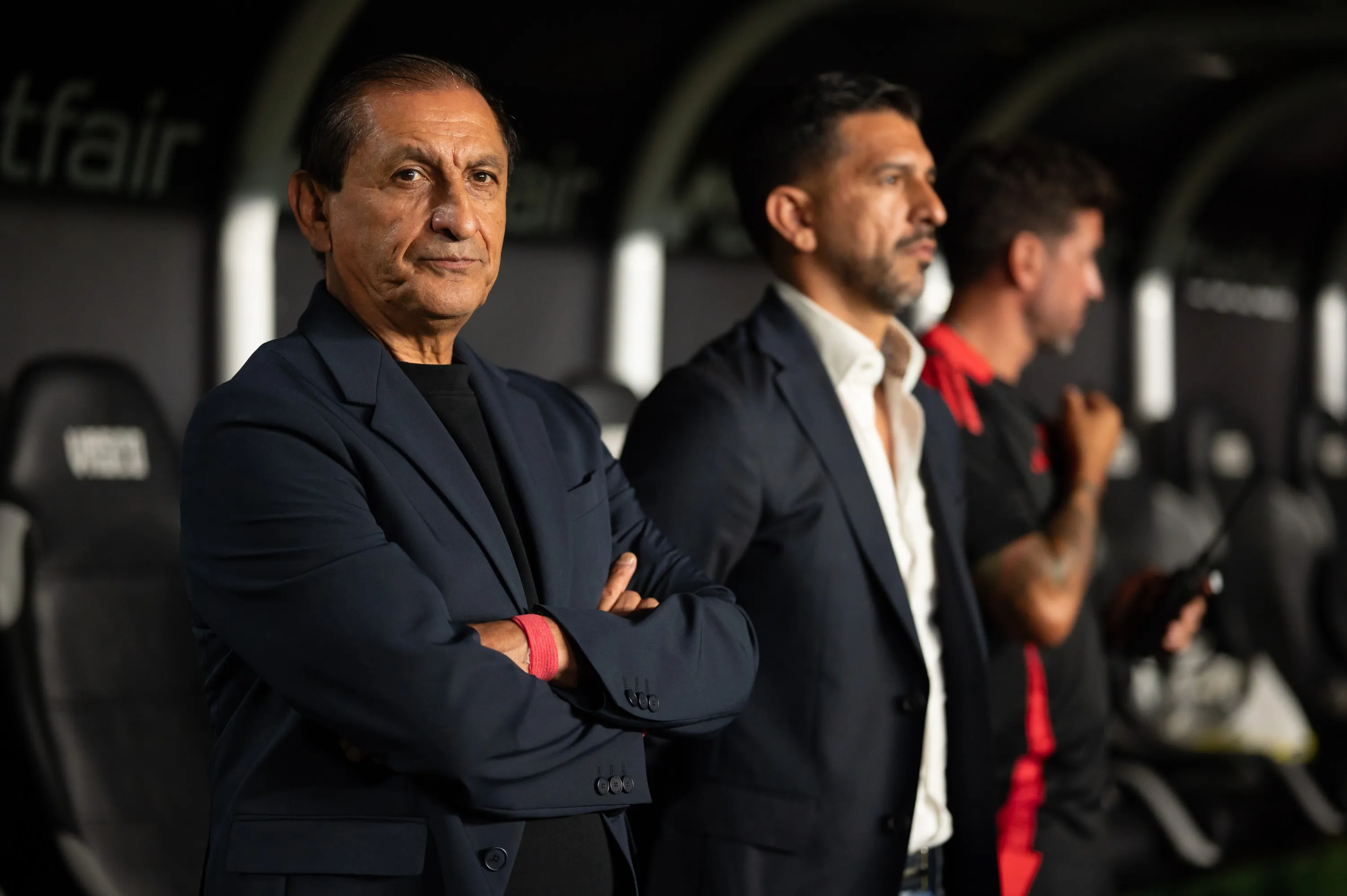 Ramon Diaz tecnico do Internacional durante partida contra o Vasco da Gama no estadio Sao Januario pelo campeonato Brasileiro A 2025. Foto: Jorge Rodrigues/AGIF