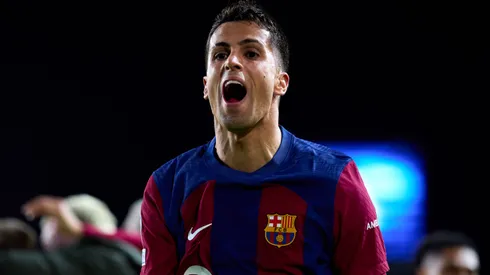 Cancelo durante partida pelo Barcelona.