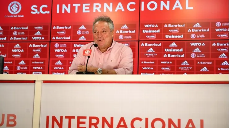 Abel Braga, em coletiva do Internacional. Foto: Ricardo Duarte/Internacional