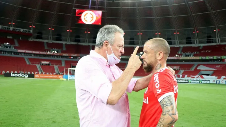 Abel Braga e D’Alessandro juntos no Internacional
