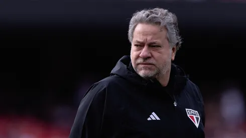 Júlio Casares presidente do São Paulo durante partida contra o Bahia no estádio Morumbi pelo campeonato Brasileiro A 2023. Foto: Ettore Chiereguini/AGIF