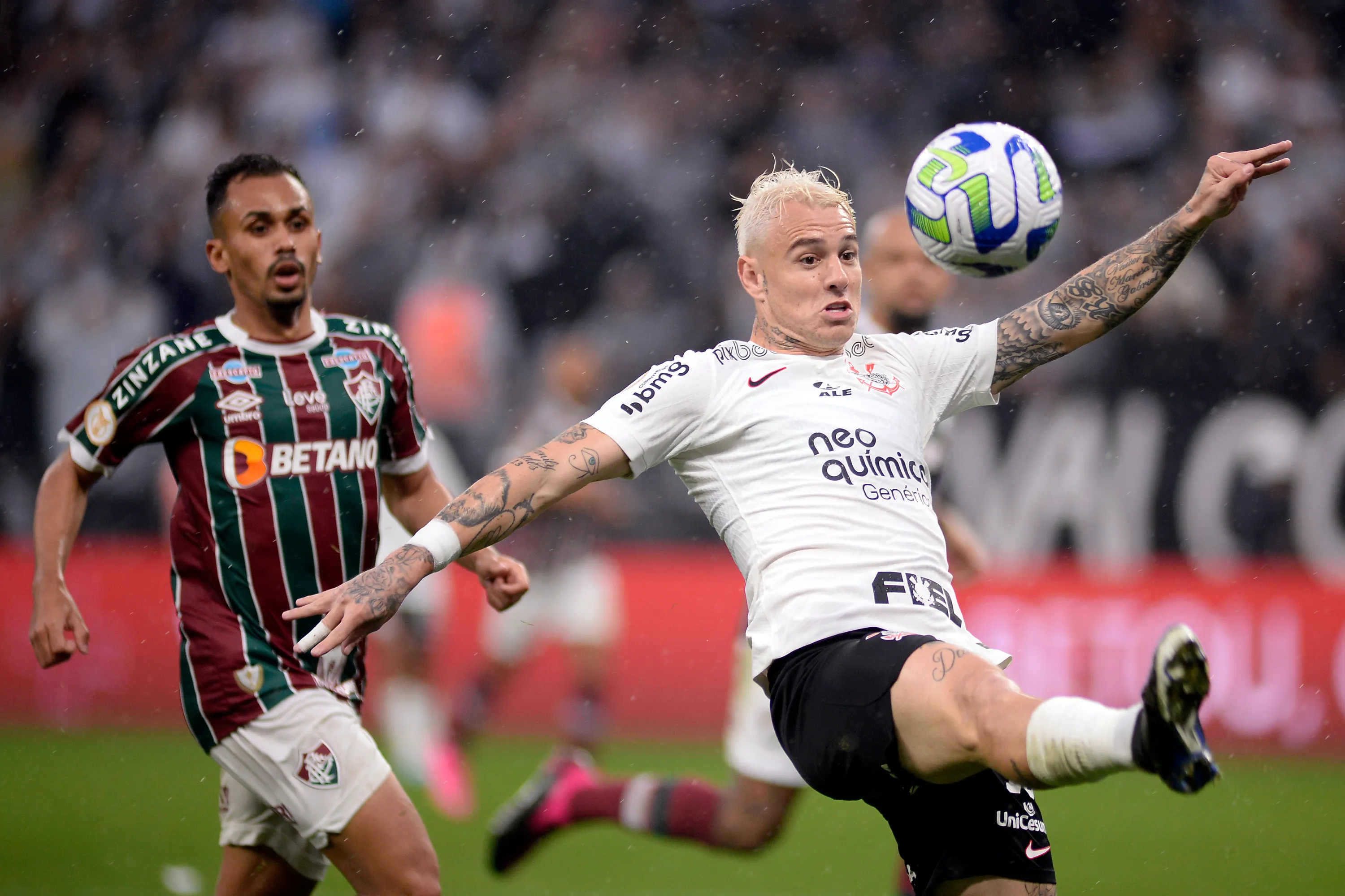 Corinthians foi o último clube de Róger Guedes no Brasil. Foto: Alan Morici/AGIF