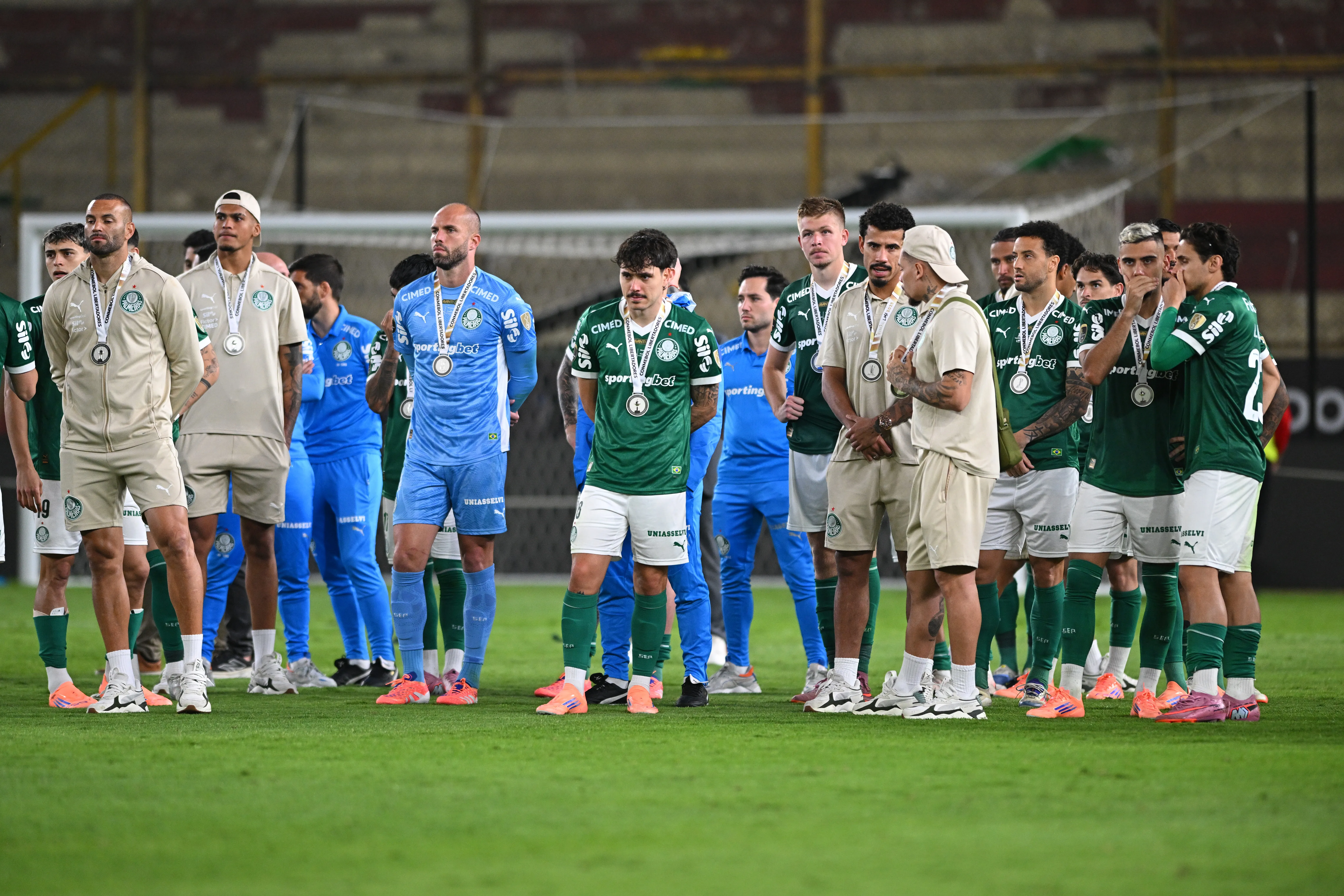 Palmeiras após o vice da Libertadores. (Photo by Rodrigo Valle/Getty Images)