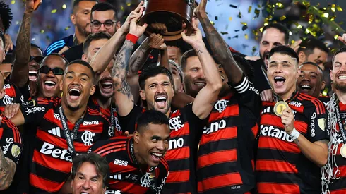 Flamengo comemora titulo da Libertadores. (Photo by Buda Mendes/Getty Images)