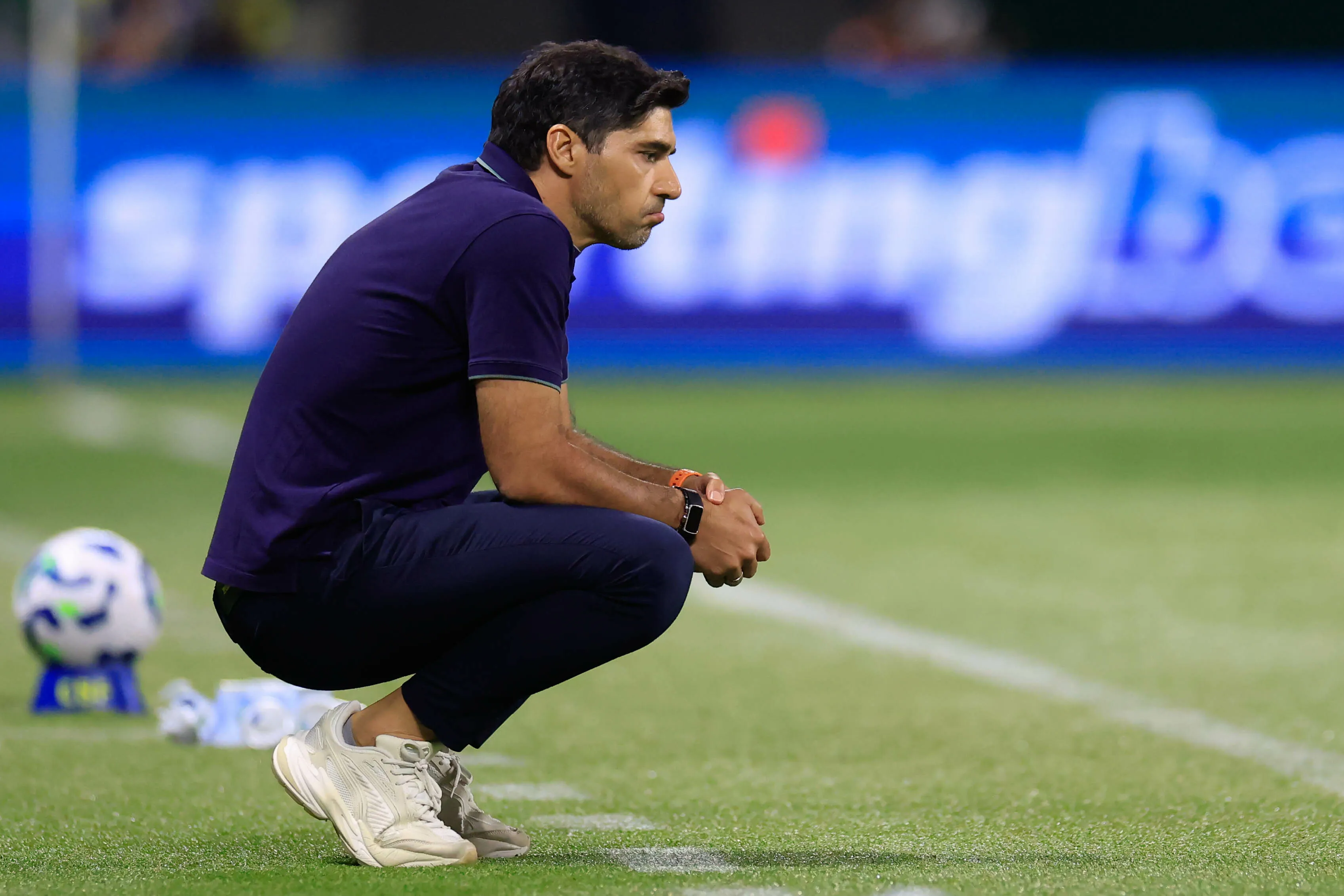 Abel Ferreira, técnico do Palmeiras, durante partida contra o Fluminense – Foto: Marcello Zambrana/AGIF