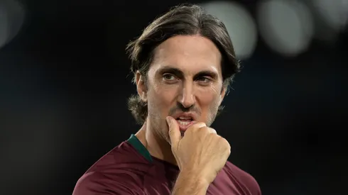 Luis Zubeldia tecnico do Fluminense durante partida contra o Sao Paulo no estadio Maracana pelo campeonato Brasileiro A 2025. Foto: Jorge Rodrigues/AGIF