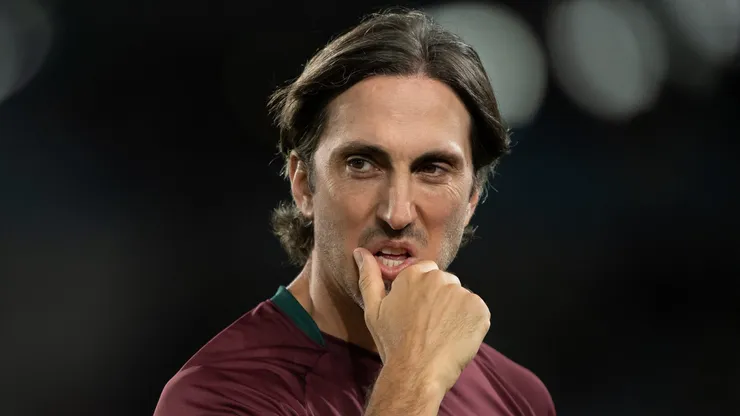 Luis Zubeldia tecnico do Fluminense durante partida contra o Sao Paulo no estadio Maracana pelo campeonato Brasileiro A 2025. Foto: Jorge Rodrigues/AGIF