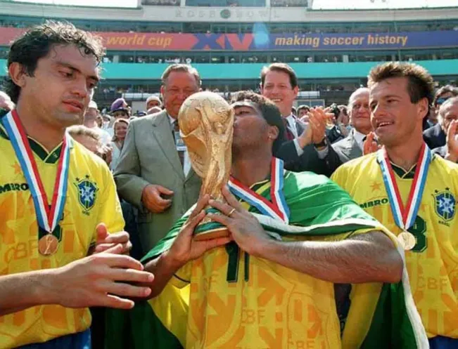 Brasil campeão mundial em 1994. Foto: AFP/TIMOTHY A. CLARY