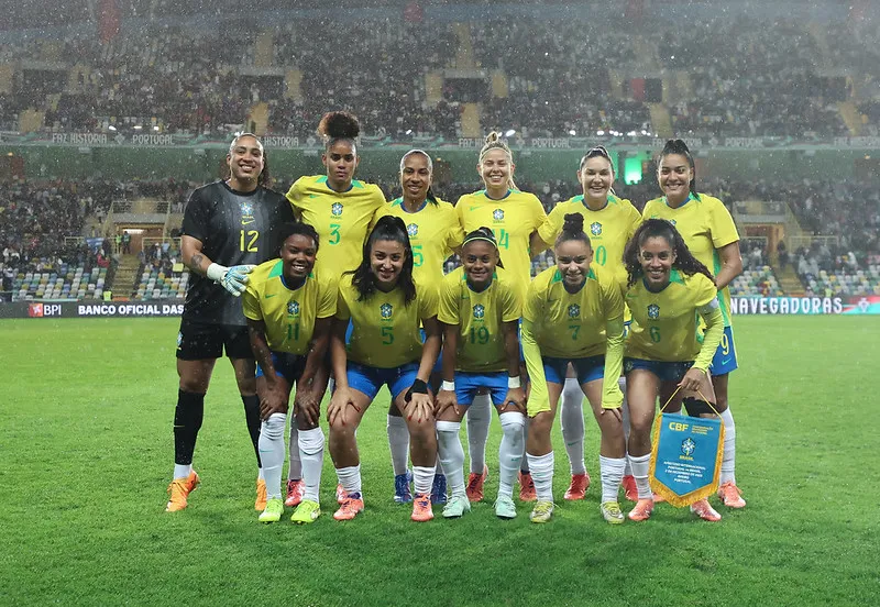 Titulares da Seleção Brasileira Feminina contra Portugal - Foto: Lívia Villas Boas/CBF