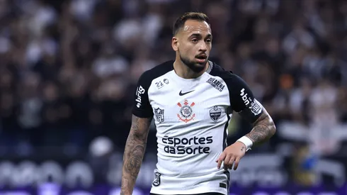Maycon jogador do Corinthians durante partida contra o Palmeiras no estadio Arena Corinthians pelo campeonato Brasileiro A 2025. Foto: Marcello Zambrana/AGIF