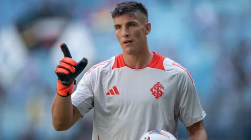 Rochet jogador do Internacional durante partida contra o Gremio no estadio Arena do Gremio pelo campeonato Gaucho 2025.