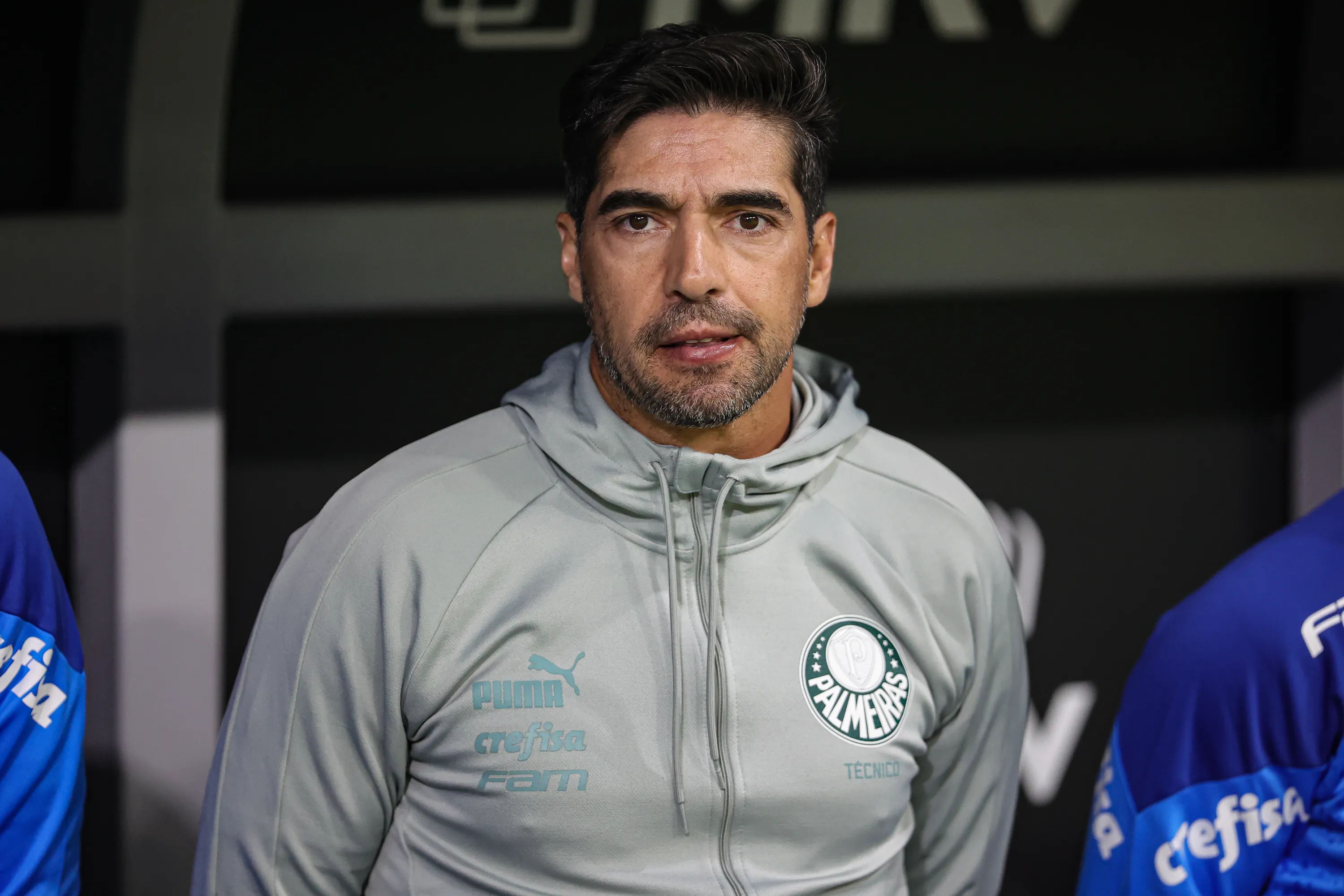 MG – BELO HORIZONTE – 17/06/2024 – BRASILEIRO A 2024, ATLETICO-MG X PALMEIRAS – Abel Ferreira tecnico do Palmeiras durante partida contra o Atletico-MG no estadio Arena MRV pelo campeonato Brasileiro A 2024. Foto: Gilson Lobo/AGIF