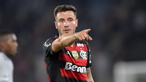 Saul jogador do Flamengo durante partida contra o Vasco no estadio Maracana pelo campeonato Brasileiro A 2025. Foto: Thiago Ribeiro/AGIF