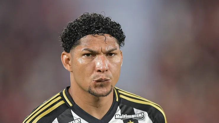 Rony jogador do Atletico-MG durante partida contra o Flamengo no estadio Maracana pelo campeonato Copa Do Brasil 2025.