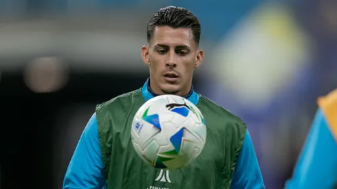 Cristian Pavon jogador do Gremio durante partida contra o Atletico Grau no estadio Arena do Gremio pelo campeonato Copa Sul-americana 2025.
