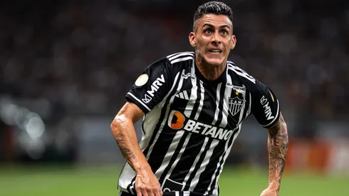 Pavon jogador do Atletico-MG durante partida contra o America-MG no estadio Mineirao pelo campeonato Mineiro 2023.