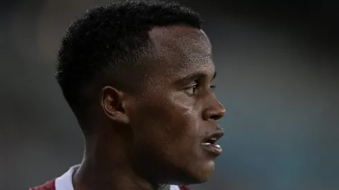 Jhon Arias jogador do Fluminense durante partida contra o Vitoria no estadio Maracana pelo campeonato Brasileiro A 2025.