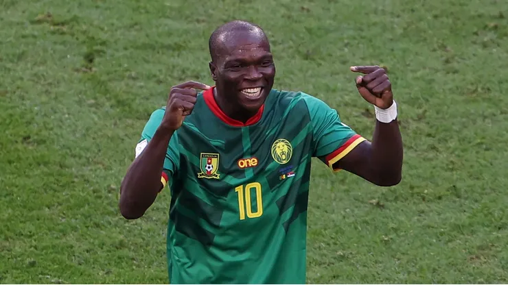 Aboubakar em campo pela seleção de Camarões. (Photo by Francois Nel/Getty Images)
