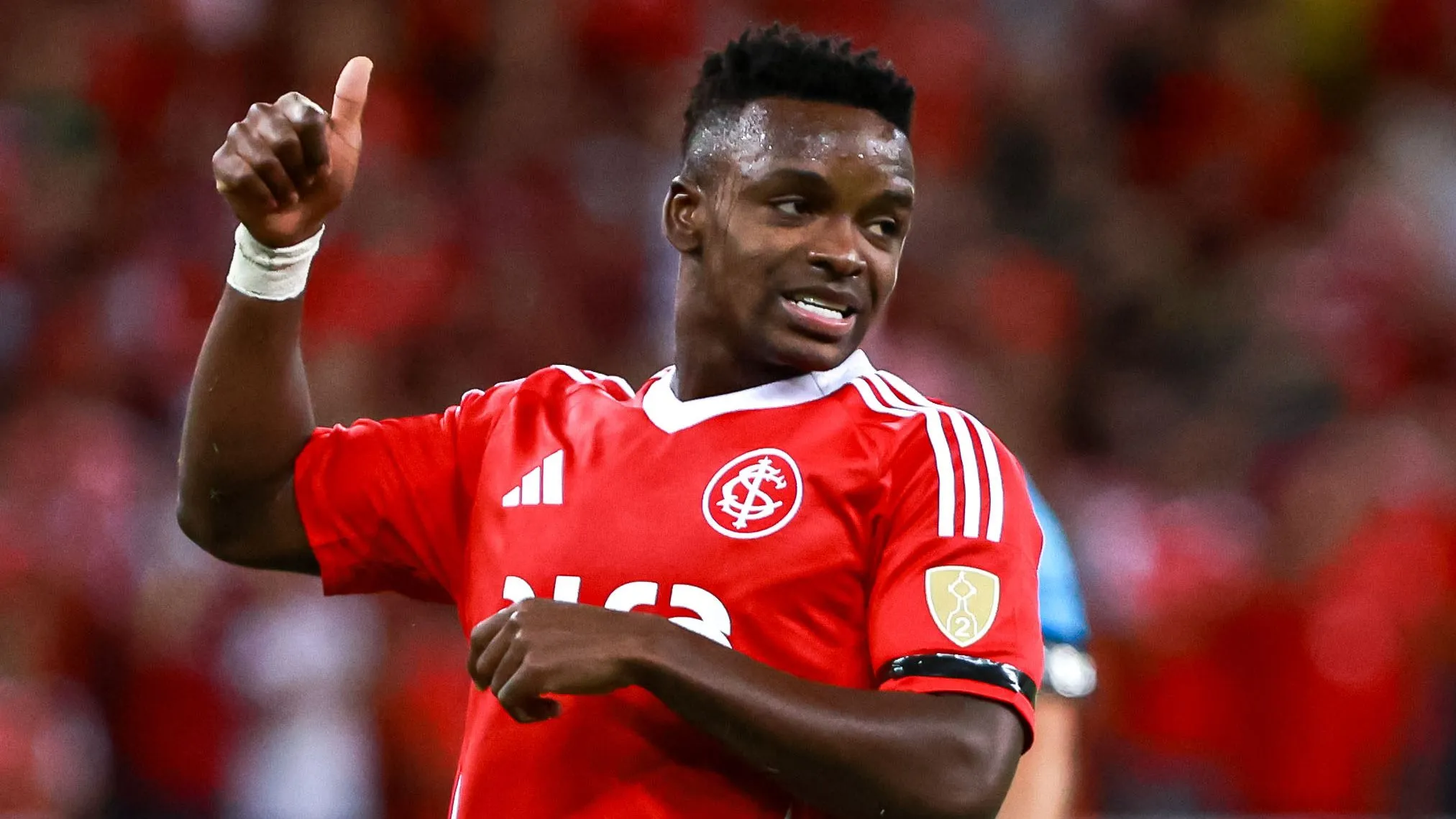 Carbonero, atacante do Internacional. Foto: Maxi Franzoi/AGIF