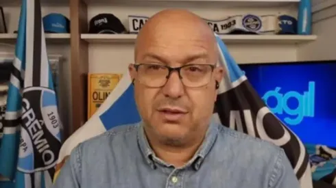 Cesar Cidade Dias, comentarista e torcedor do Grêmio. Foto: Reprodução/YouTube