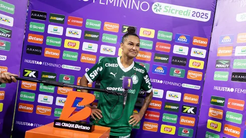 Jogadora do Palmeiras destaca vontade de jogar no Allianz, mas explica o motivo da final ser em Barueri – Foto: Rebeca Reis/Ag.Paulistão