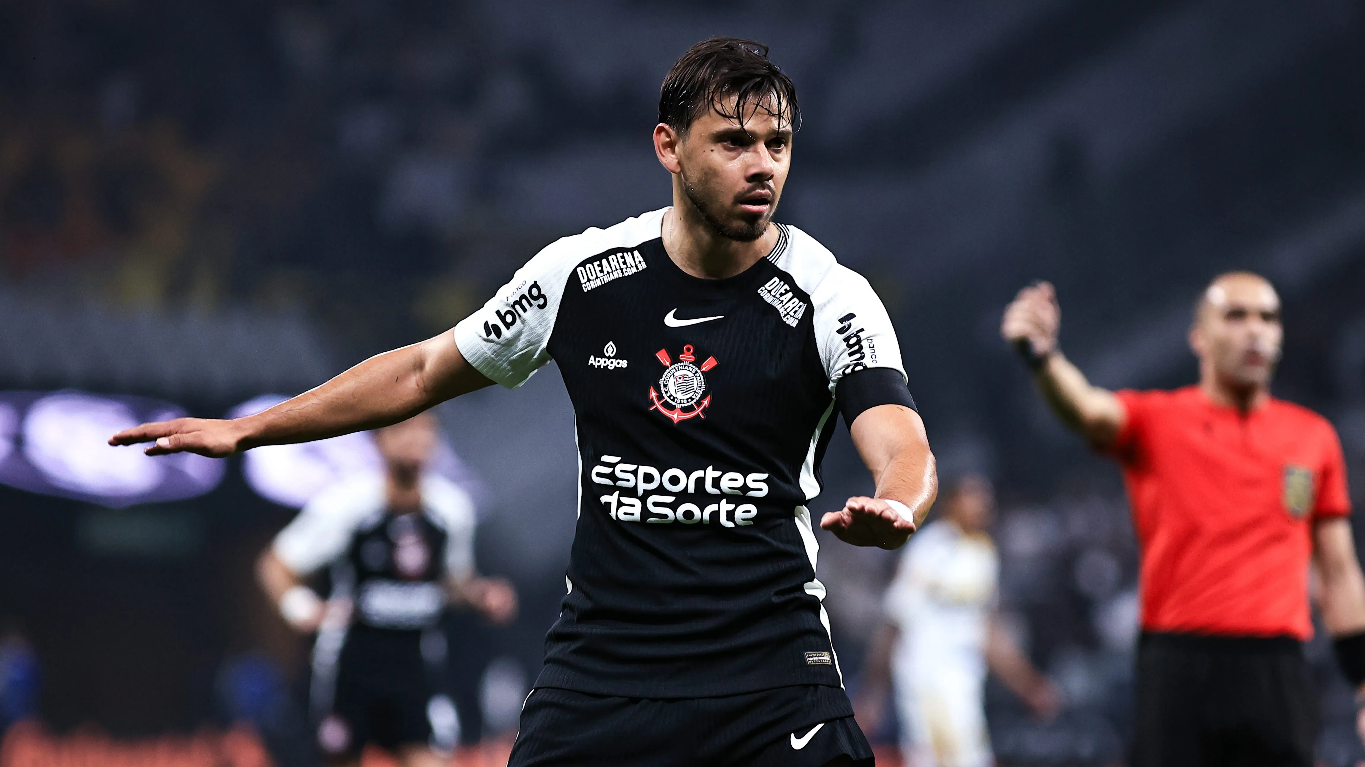 Romero em campo pelo Corinthians. Foto: Fabio Giannelli/AGIF