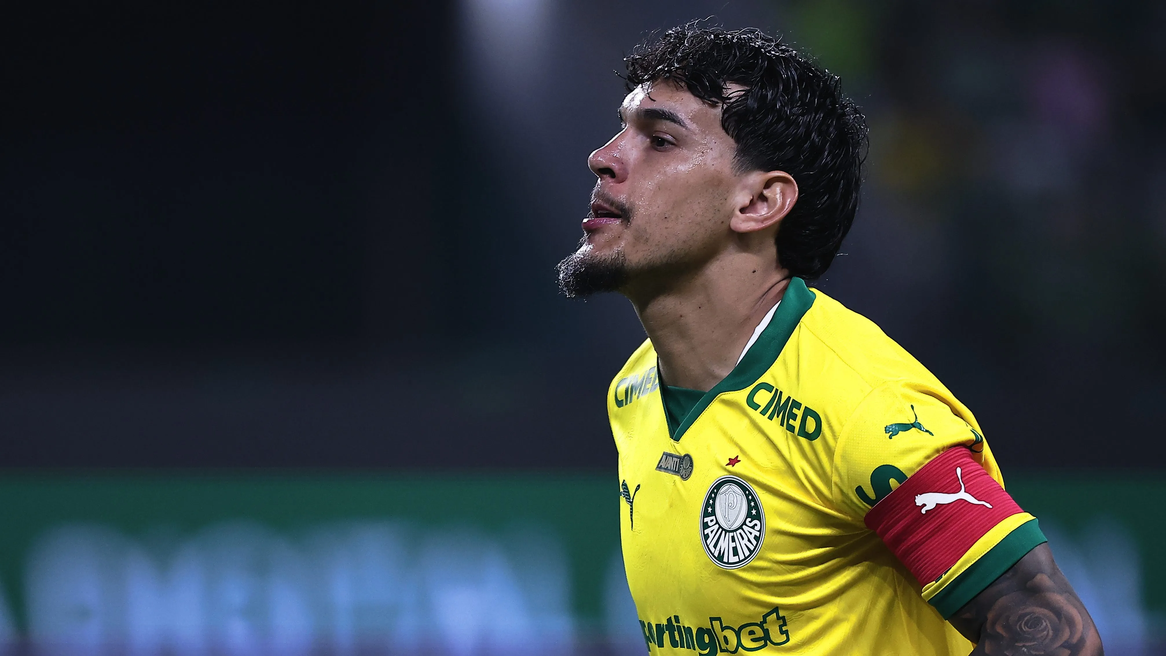 Gustavo Gómez, capitão do Palmeiras. Foto: Ettore Chiereguini/AGIF