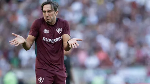 Zubeldía em Fluminense x Bahia pelo Brasileirão 2025. Foto: Jorge Rodrigues/AGIF