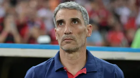 Vojvoda durante partida entre Flamengo x Fortaleza no Brasileirão 2025.