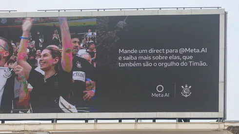 Além de estar nos uniformes, a ação também foi divulgada no telão da Neo Química Arena