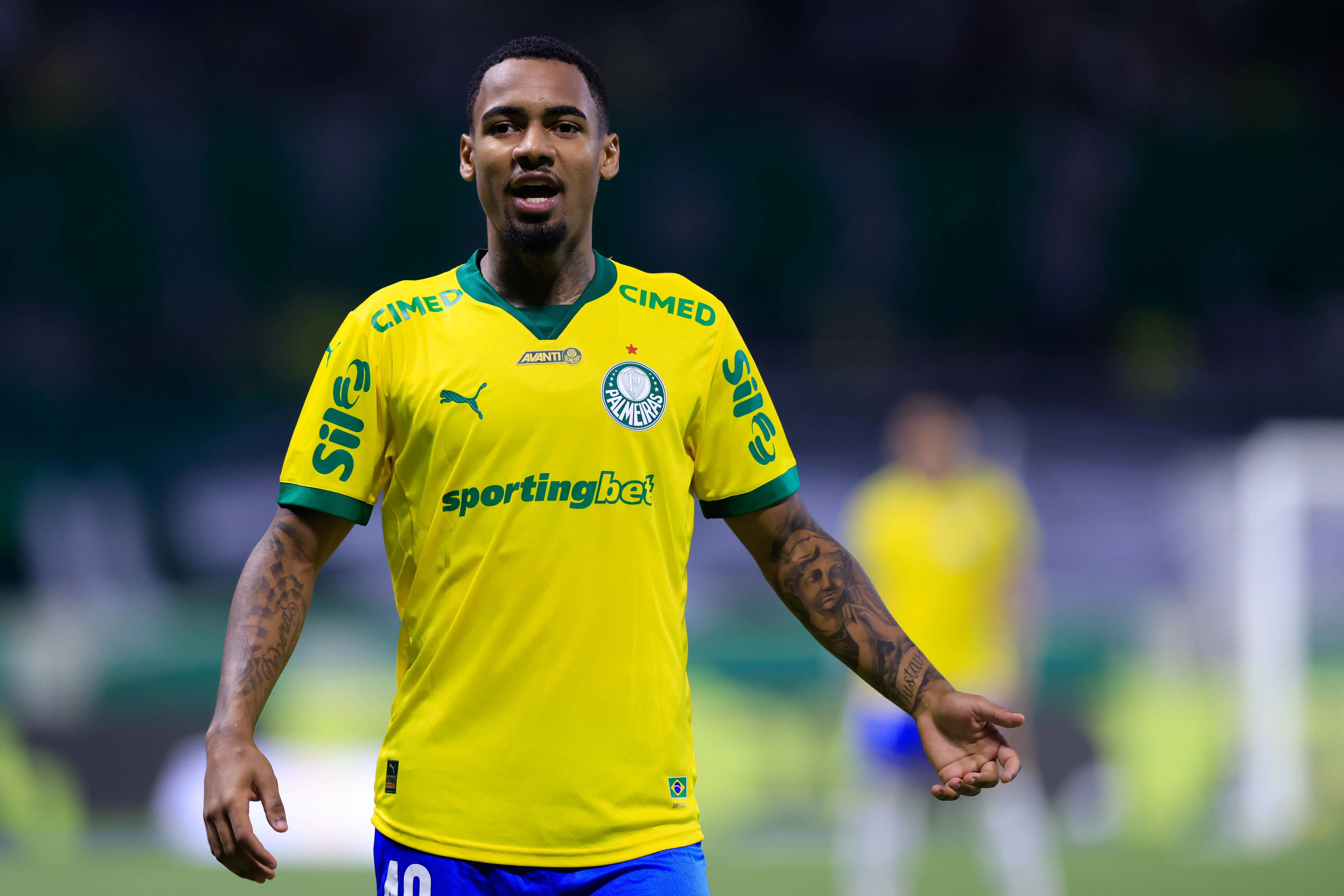 SP – SAO PAULO – 22/11/2025 – BRASILEIRO A 2025, PALMEIRAS X FLUMINENSE – Allan jogador do Palmeiras durante partida contra o Fluminense no estadio Arena Allianz Parque pelo campeonato Brasileiro A 2025. Foto: Marcello Zambrana/AGIF