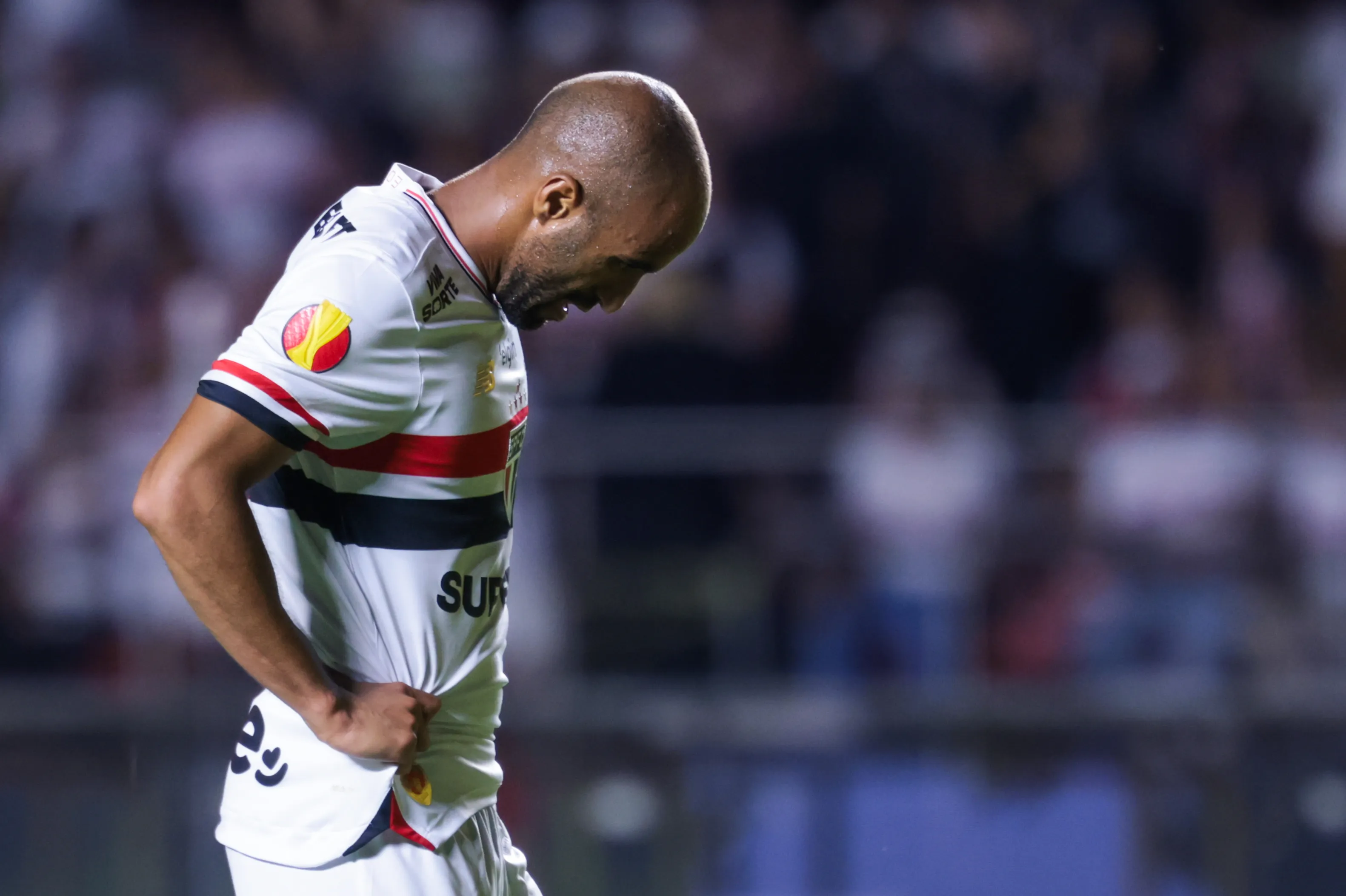 Lucas Moura jogador do Sao Paulo durante partida contra o Mirassol no estadio Morumbi pelo campeonato Paulista 2025. Foto: Marcello Zambrana/AGIF