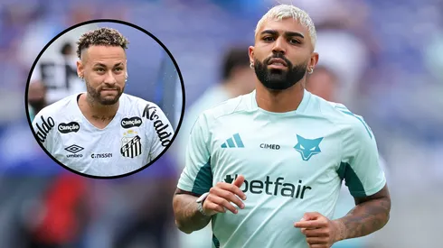 Neymar e Gabigol. Fotos: Jota Erre/AGIF e Gilson lobo/AGIF